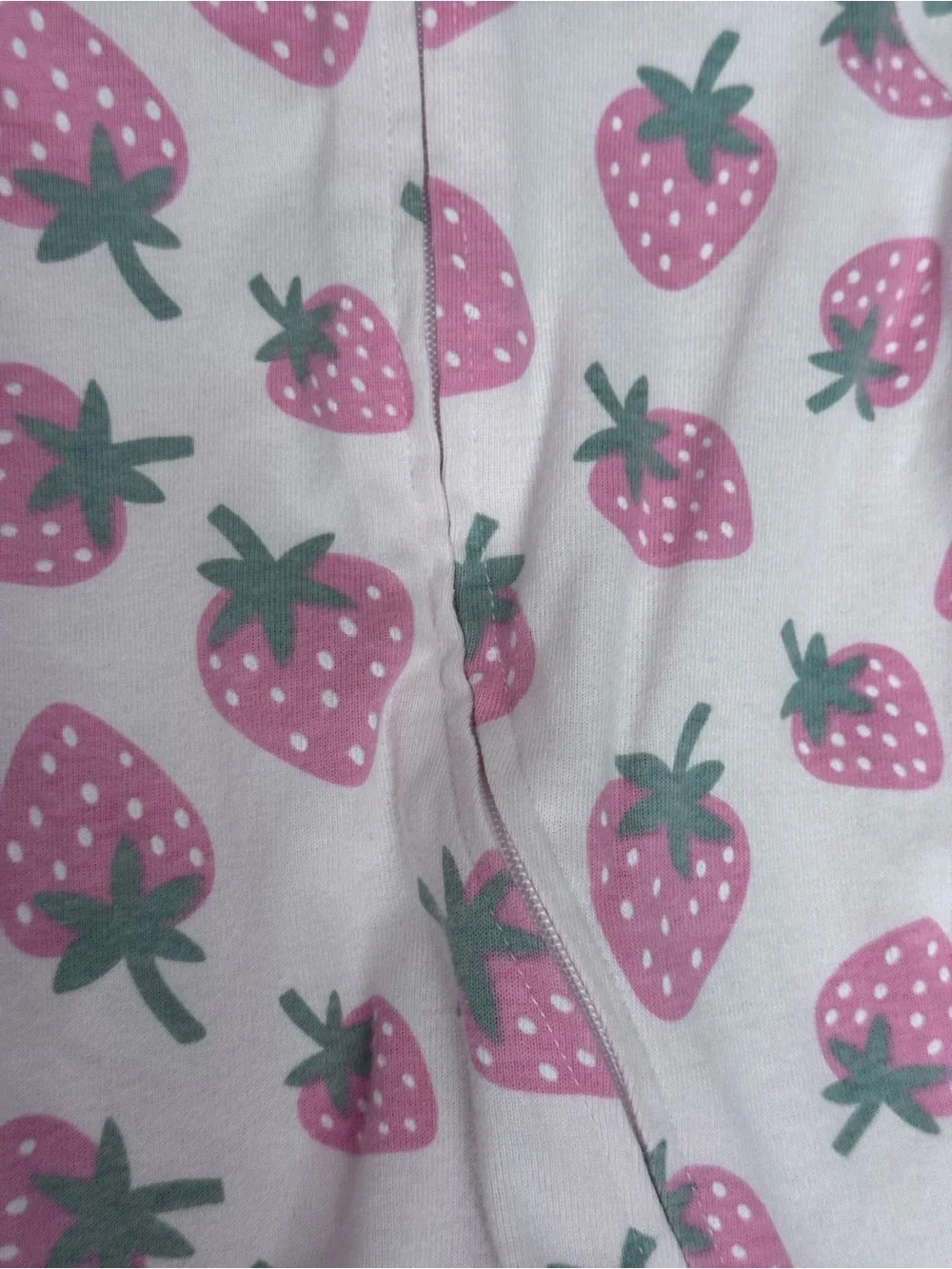 Old Navy Girl Set of 2 Pink Strawberry Print & Solid Pink Outfit Size Newborn